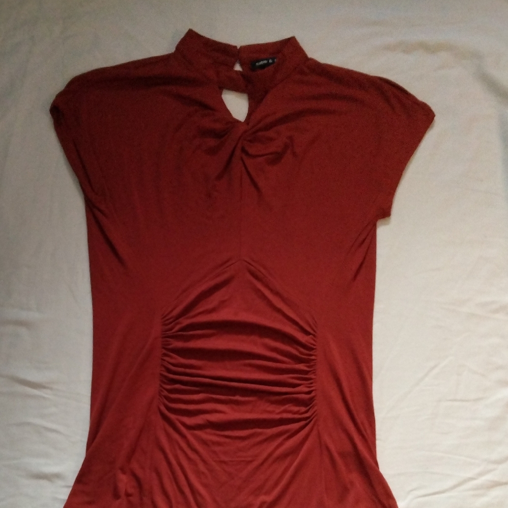 Cable & Gauge Rust Red Blouse